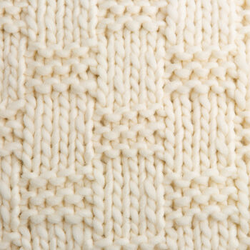 Basketweave Cushion Easy Knitting Kit, 5 of 10