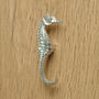 Seahorse Right Facing Pewter Cabinet Handle, Door Knob, thumbnail 2 of 8