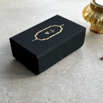 Refillable Linen Matchbox With Personalised Initials, 5 of 11