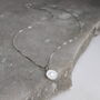 White Pole Star Charm Necklace, thumbnail 3 of 6
