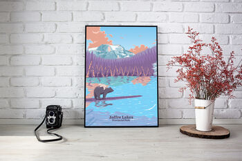 Joffre Lake Provincial Park Canada Travel Poster Print, 3 of 6