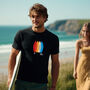 Surfboard Organic Black Beach T Shirt, thumbnail 4 of 6