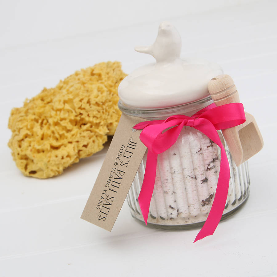 Bath Salts In Glass Jar By Milly Bee