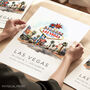 City Landmark Travel Destination Cards For Las Vegas USA, thumbnail 1 of 7