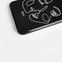 Abstract Line Art Black Personalised Phone Case, thumbnail 4 of 6