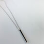 Sterling Silver Simple Bar Pendant Necklace, thumbnail 3 of 4