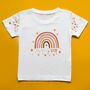 Personalised Modern Rainbow Kids T Shirt, thumbnail 1 of 5