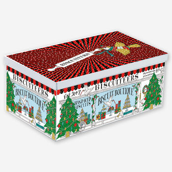 Biscuiteers Hand Iced Personalised Merry And Bright Tin, 5 of 6
