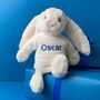 Personalised Bashful Cream Bunny Soft Toy, thumbnail 1 of 5