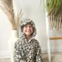Leopard Snuggle Hoodie Wearable Blnaket Kids And Adults, thumbnail 1 of 4