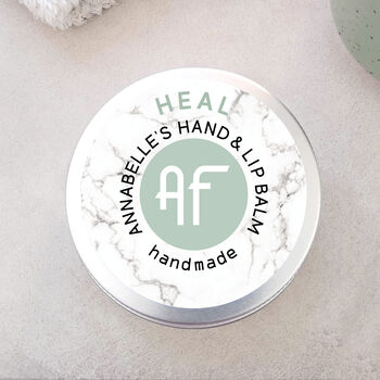 Hand And Lip Balm Organic And Vegan 'Heal' Personalised, 3 of 8