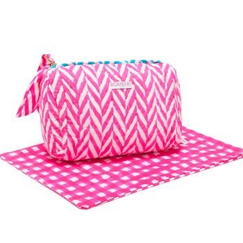Quilted Wash Bag | Neon Pink, 2 of 3