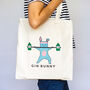 'Gin Bunny' Gym Bag, thumbnail 1 of 3