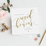 To My Bridesmaid Card | Gold Effect Wedding Card, thumbnail 2 of 3