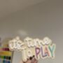 Wooden Play Sign Children’s Bedroom Playroom Decor Montessori Pretend Play Accessory, thumbnail 5 of 5
