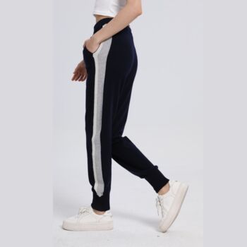 Navy Cuffed Cashmere Jogger, 2 of 3