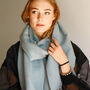 Reversible Colour Contrast Cashmere Blend Scarf, thumbnail 1 of 12