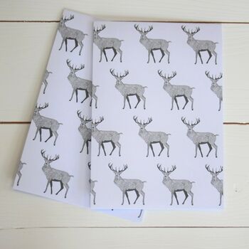 Red Stag Gift Wrap Pack With Card Option, 2 of 6