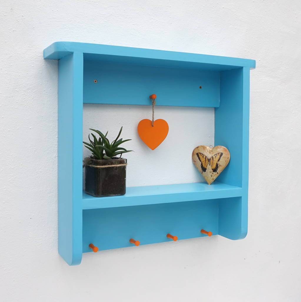 Handmade Choose Your Colours Shelf By Siop Gardd
