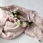 Dusty Pink And White Full Flower Headband, thumbnail 5 of 5