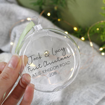Personalised New Home Christmas Bauble, 2 of 5