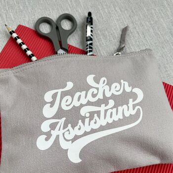 Thank You Teaching Assistant Cotton Pencil Case/Pouch, 4 of 7