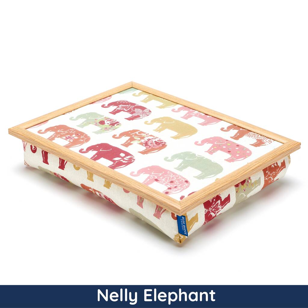 Personalised Bean Bag Cushion Animal Fabric Lap Tray By Blue Badge Co