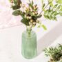 Tall Fluted Green Glass Vase, thumbnail 4 of 7