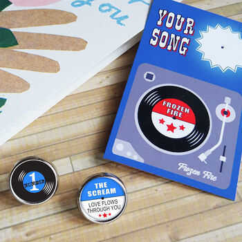 Personalised Favourite Song Lapel Pin Set, 3 of 6