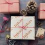 Retro Christmas Personalised Name Wrapping Paper Set, thumbnail 7 of 10