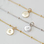 Zodiac Sign Anklet In Silver Or Gold Vermeil, thumbnail 2 of 9