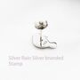Sterling Silver Manatee Stud Earrings, thumbnail 10 of 11