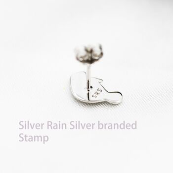 Sterling Silver Manatee Stud Earrings, 10 of 11