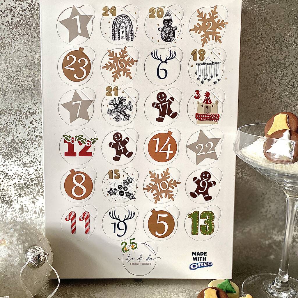 Belgian Chocolate Coated Oreo Advent Calendar By La di da Sweet Treats