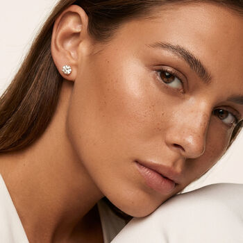 Gold Or Silver 5mm Solitaire Round Stone Earrings, 3 of 5