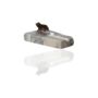 Handmade White Marble Ashtray With Gold Eagle Accent, thumbnail 5 of 5