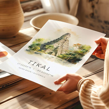 Guatemala South American Travel Prints Of Tikal, 5 of 7