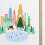 Christmas In New York City Personalised Print, thumbnail 5 of 5