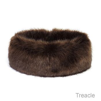 Helen Moore Vegan Fur Huff Headband. Made in England