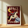 Space Cowboy Nursery Print, thumbnail 3 of 4