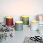 Speckled Clay Candle Pot With Refill Raspberry, thumbnail 6 of 6