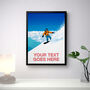 Personalised Snowboarding Art Poster, thumbnail 3 of 7