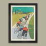 Following The Wheel Cycling Poster Print, thumbnail 1 of 4