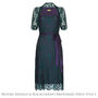 Lace Bridesmaids Dresses In Emerald And Blackcurrant, thumbnail 6 of 8