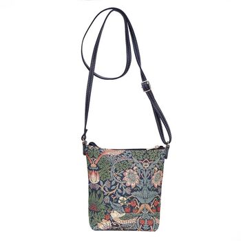 William Morris Strawberry Thief Holdall+Gift Sling Bag, 11 of 12