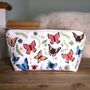 Cotton Butterflies Makeup And Cosmetic Bag, thumbnail 5 of 8