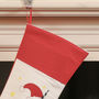 Joyeux Narwhal Personalised Cotton Christmas Stocking, thumbnail 4 of 7