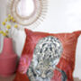 Orange Cushion With Palm Leaves And Leopard 'Prowl', thumbnail 2 of 5