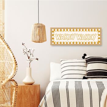 Framed Wakey Wakey Bedroom Print, 4 of 6
