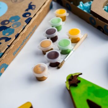 Personalised Paint Your Own Dinosaur Wooden Name, 3 of 7